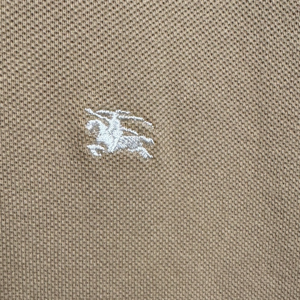 Burberry Men's Polo in Light Brown with Signature Crest - Picture 2 of 12
